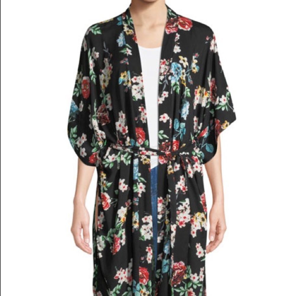 Free Generation Floral-Print Tie-Waist Caftan